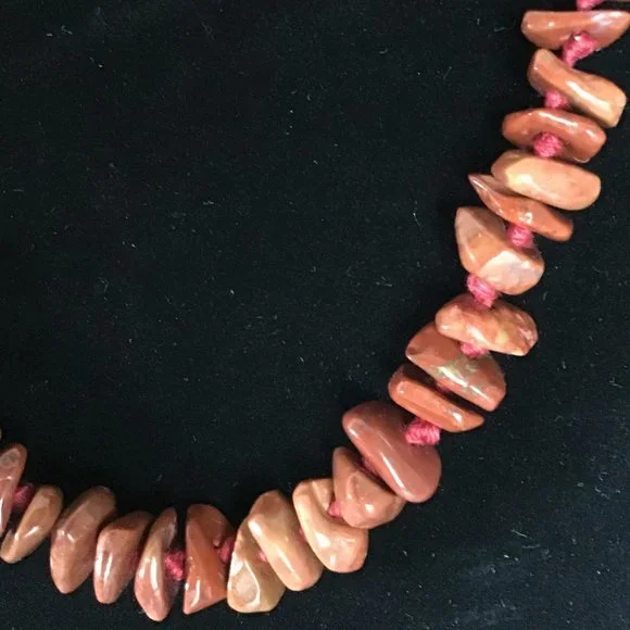 Striking Vintage Necklace Onyx Gemstone - Picture 6 of 14